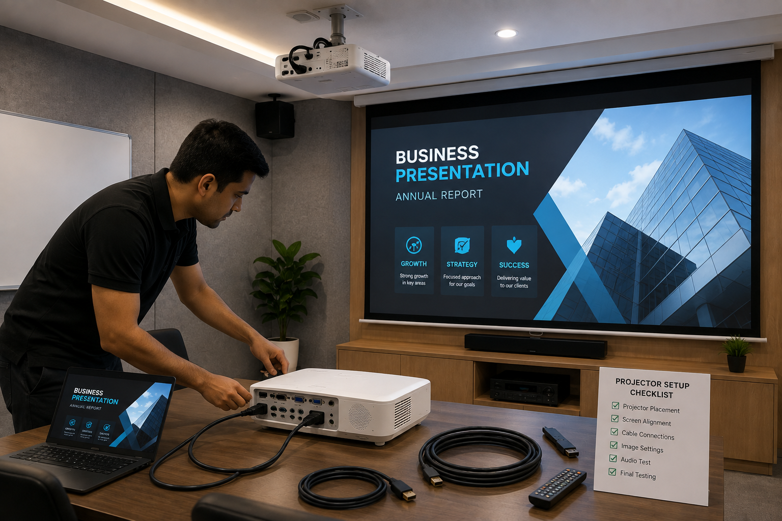 projector setup